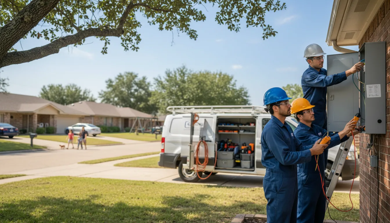 Certified electrician providing emergency electrical services in Wayside, TX
